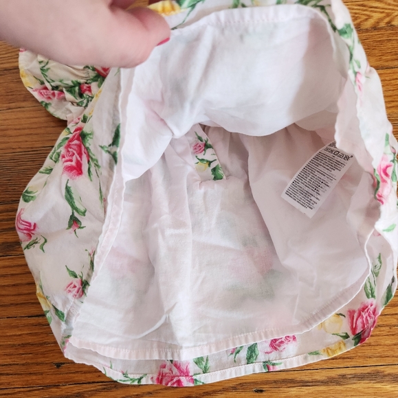 EUC Janie and Jack Floral Flutter Sleeve Top 12-18 months girl - Picture 3 of 7